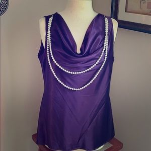 Silky Royal purple top